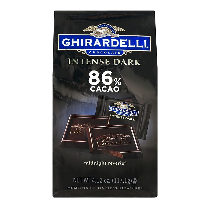 Chocolate ページ 10/05 Ghirardelli® Intense Dark 86% Cacao Chocolate Squares Bag