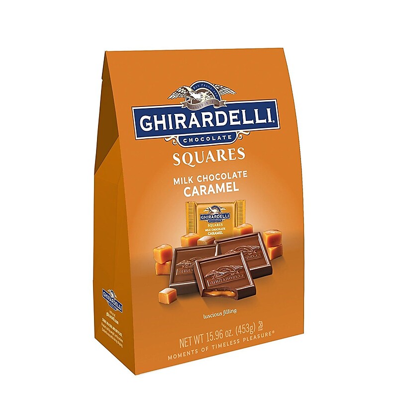 Ghirardelli Squares Caramel Milk Chocolate Candy Bar, 15.9 oz. (300-01035) image 1