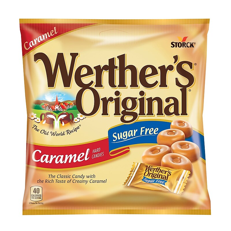 Werther's Original Sugar Free Caramel Hard Candy, 1.46 oz., (302-00006) image 1