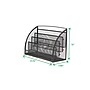Mind Reader 4-Compartment Metal Mesh Magazine Rack, Black (MAGRACKSM-BLK)~#|#~m006910157_sc7
