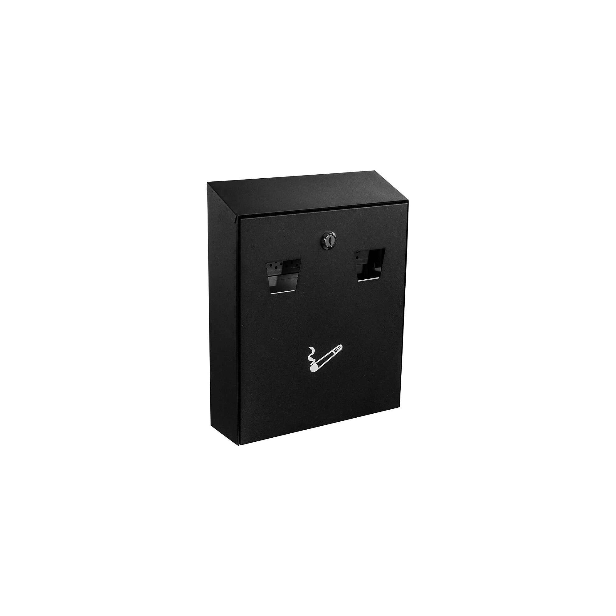 Alpine Industries Stainless Steel Outdoor Cigarette Receptacle, 1 Gallon, Black (490-01-BLK) Sansujyuku sansujyuku.com