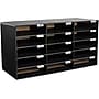 AdirOffice 15-Compartment Literature Organizer, 32" x 13", Black (501-15-BLK)~#|#~m006918993_sc7