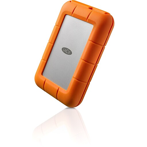 【4個セット】LaCie ハードディスク STFR1000800 LaCie Rugged 1TB USB 3.0 External Hard Drive, Orange
