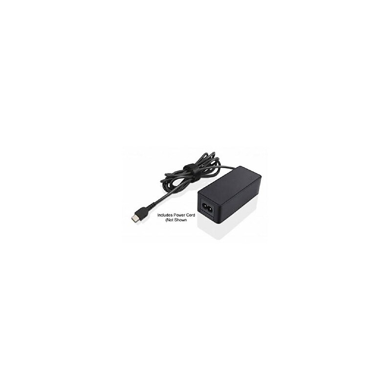 Lenovo 45 W USB-C AC Adapter, Black, for Thinkpad Laptop/Tablet (4X20M26252) image 1