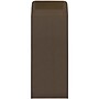 JAM Paper Open End #10 Currency Envelope, 4 1/8" x 9 1/2", Chocolate Brown, 50/Pack (900940724I)~#|#~m006948377_sc7