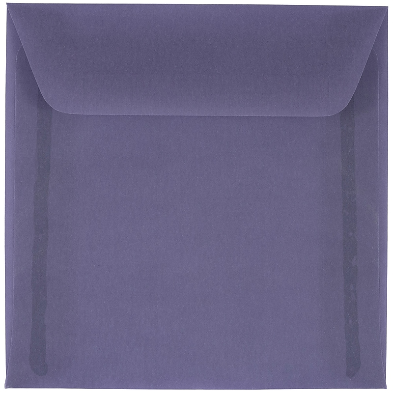 JAM Paper 6 x 6 Square Translucent Vellum Invitation Envelopes, Wisteria Purple, Bulk 250/Box (PACV514H) image 1