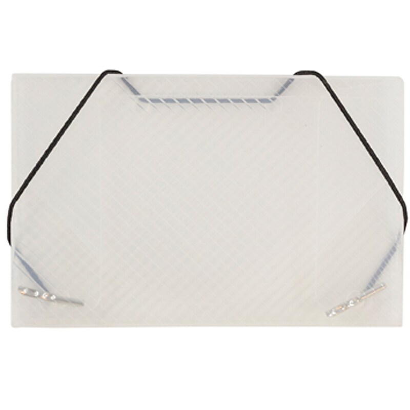 JAM Paper® Plastic Business Card Holder Case, Clear Grid, Sold Individually (2500 001) image 1