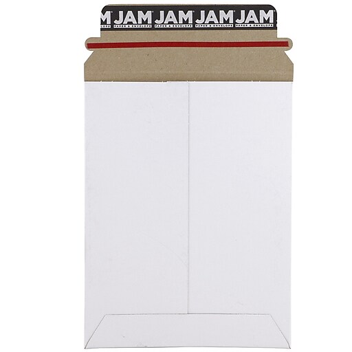 JAM Paper® StayFlat Photo Mailer Stiff Envelopes with SelfAdhesive