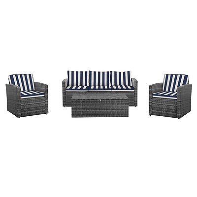 Breakwater Bay Ridgemoor Modern 4 Piece Wicker