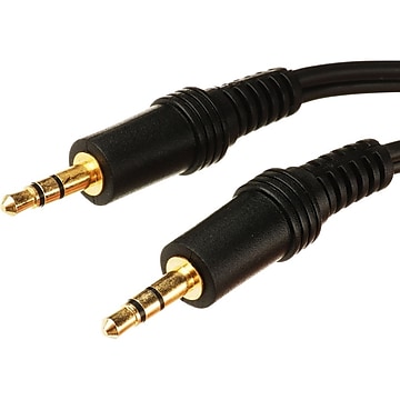4XEM 4X35MM15 15' Stereo Audio Cable, Black