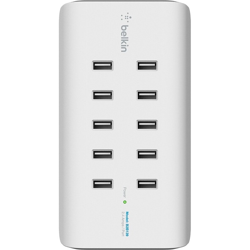 Belkin RockStar USB Charging Station for Most Smartphones, White (B2B139) image 1