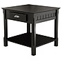 Winsome Timber 22.05" x 21.97" Wooden End Table, Black (20124)~#|#~m006963361_sc7