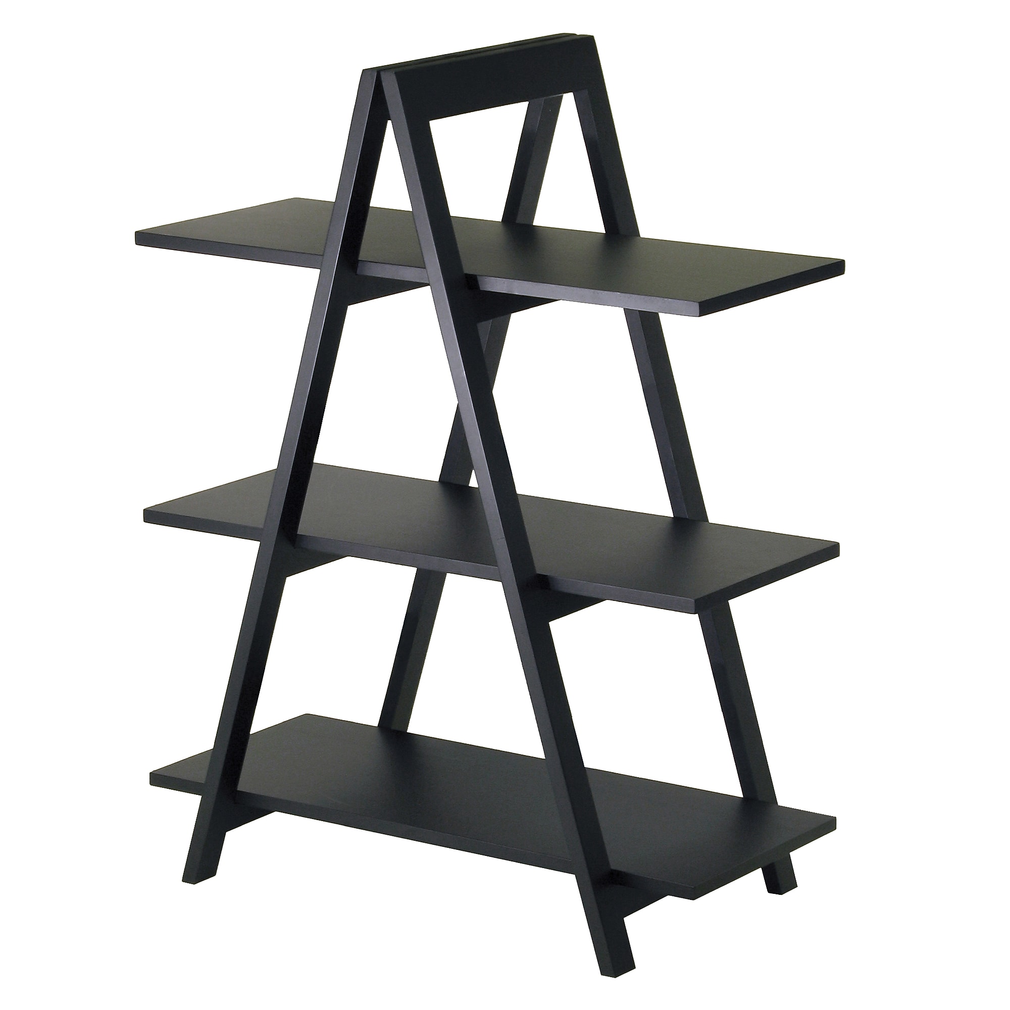 Winsome MDF A-Frame 3-Tier Shelf, Black Sansujyuku sansujyuku.com