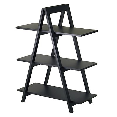 Winsome MDF A-Frame 3-Tier Shelf, Black Sansujyuku sansujyuku.com