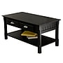 Winsome Timber 17.1" x 37.9" x 19" Solid and Composite Wood Coffee Table, Black~#|#~m006963378_sc7