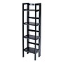 Winsome Solid/Composite Wood 4-Tier Folding Shelf, Black~#|#~m006963382_sc7
