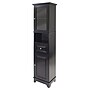 Winsome 1-Drawer, 4-Shelf Wood Alps Tall Cabinet with Glass Door, Black (20871)~#|#~m006963385_sc7