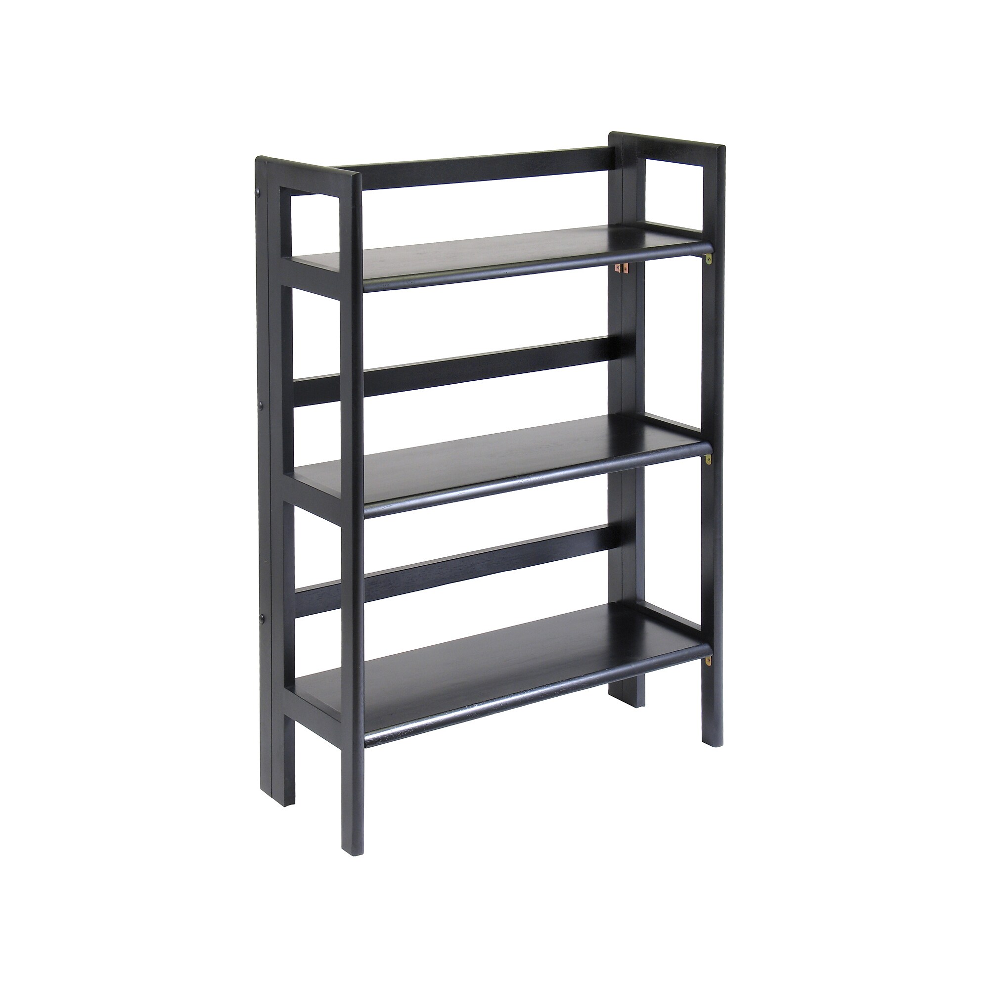 Winsome Solid/Composite Wood 3-Tier Folding and Stackable Shelf, Black Sansujyuku sansujyuku.com