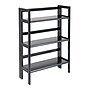 Winsome Solid/Composite Wood 3-Tier Folding and Stackable Shelf, Black~#|#~m006963388_sc7