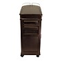 Winsome 35.9" x 35.4" x 15.39" Entertainment Cart With Glass Rack, Cabinet, Drawer, Dark Espresso~#|#~m006963461_sc7