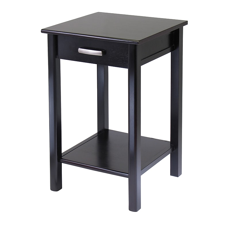 Winsome Liso Composite Wood End Table/Printer Table, Dark Espresso, 31.1"H x 20 1/2"W x 20 1/2"D image 1