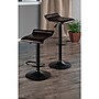 Winsome Paris Faux Leather Swivel Airlift Adjustable Stool With Metal Base, Black/Espresso, 2/Set (93232)~#|#~m006963487_sc7