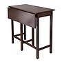 Winsome Lynnwood 35.43" x 39.39" x 30" Wood Rectangular Drop Leaf High Table, Antique Walnut~#|#~m006963505_sc7