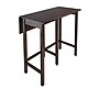 Winsome Lynnwood 35.43" x 39.39" x 30" Wood Rectangular Drop Leaf High Table, Antique Walnut~#|#~m006963506_sc7