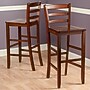 Winsome Wood Ladder Back Bar Stool, Antique Walnut, 2/Set (94249)~#|#~m006963524_sc7