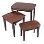 Winsome 21.9" x 26.8" x 18.7" Beech Wood Nesting Table, Brown, 3 Pieces (94327)~#|#~m006963527_sc7