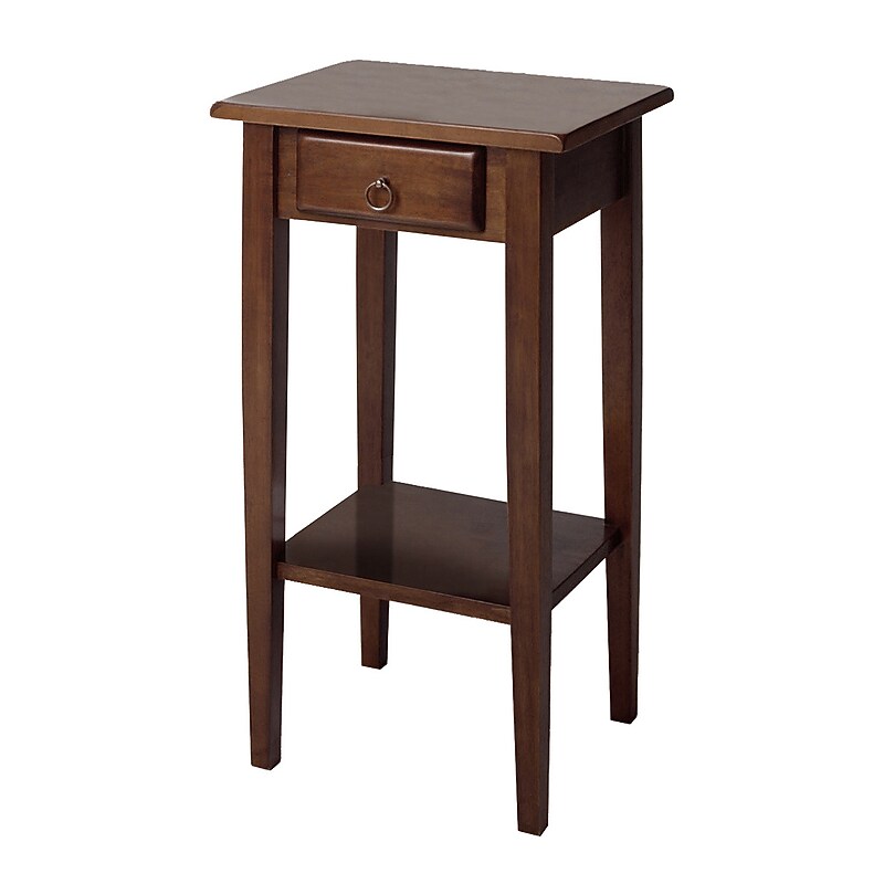 Winsome Regalia 17"W x 14"D Wooden Accent Table, Brown (94430) image 1