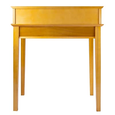 Winsome Studio Beech Wood Writing Desk With Hutch