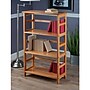 Winsome Solid/Composite Wood 3-Tier Studio Bookshelf, Honey (99342)~#|#~m006963603_sc7