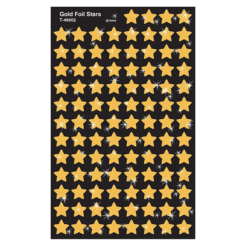 Trend Enterprises® SuperShapes Stickers, Gold Stars image 1
