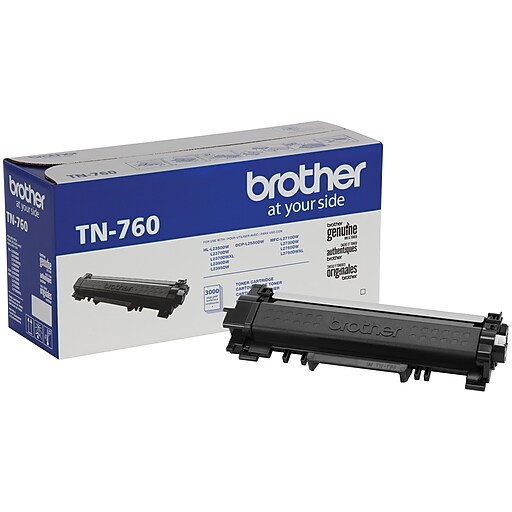 Brother TN760 Black Toner Cartridge, High Yield (TN760) Staples