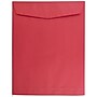 JAM Paper 10 x 13 Open End Catalog Colored Envelopes, Red Recycled, 100/Pack (V0128192)~#|#~m006965526_sc7