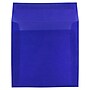 JAM Paper 6.5 x 6.5 Square Translucent Vellum Invitation Envelopes, Primary Blue, 25/Pack (PACV527)~#|#~m006965545_sc7