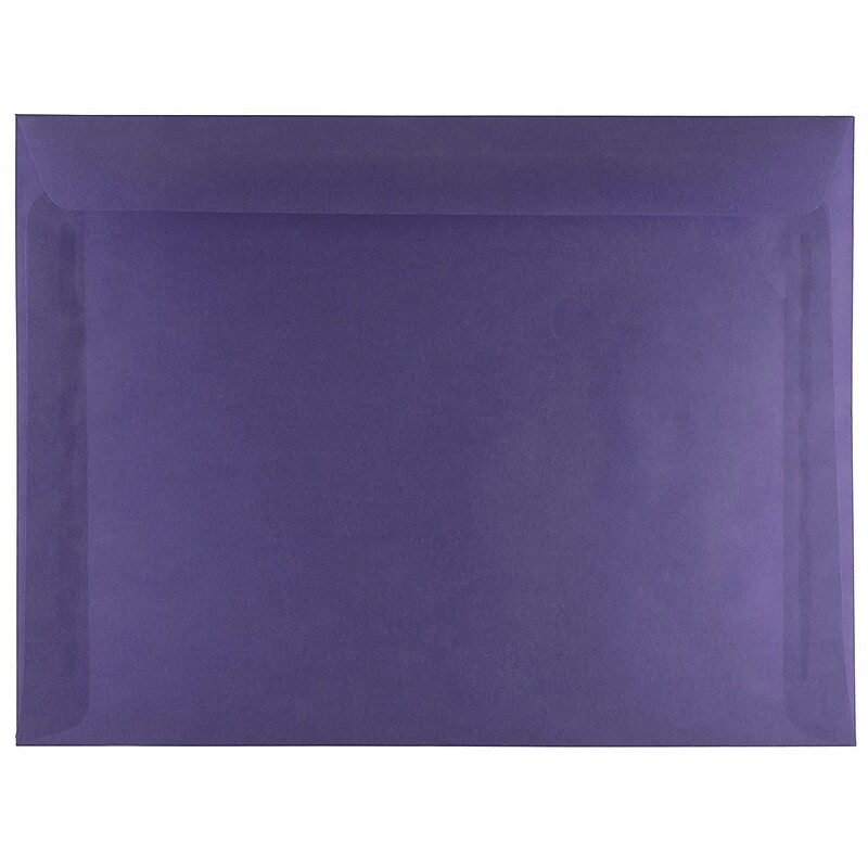 JAM Paper 9 x 12 Booklet Translucent Vellum Envelopes, Wisteria Purple, 25/Pack (1592177) image 1