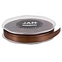 JAM Paper Double Faced Satin Ribbon, Chocolate Brown (803SACHB25)~#|#~m006965670_sc7