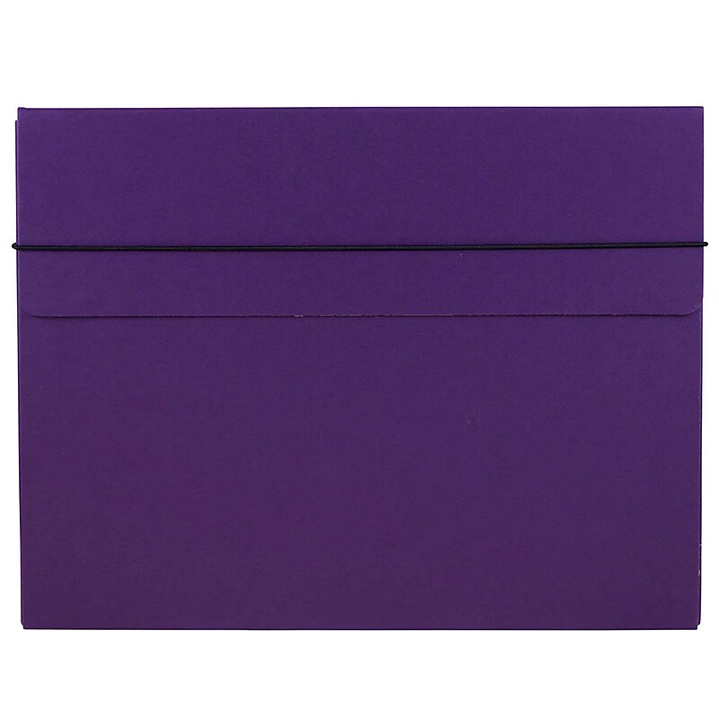 JAM Paper Portfolio Case with Elastic Closure, Purple (154528514) image 1