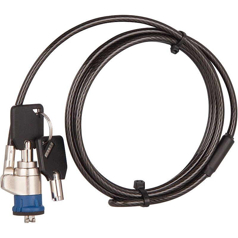 The Joy Factory LockDown Key Cable Lock 6' for Tablets and Laptops (SCU102) image 1