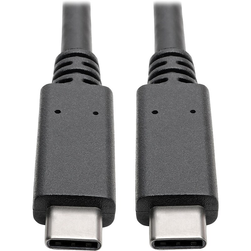 Tripp Lite USB C Cable USB 3.1 Gen 2 w/ 5A Rating 20V M/M USB Type C USB Type-C USB-C 3ft 3' (U420-003-G2-5A) image 1