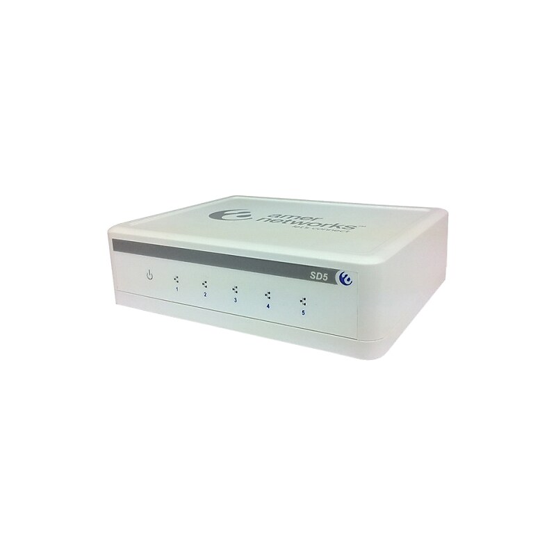 Amer 5-Port Ethernet Unmanaged Switch, White (SD5) image 1