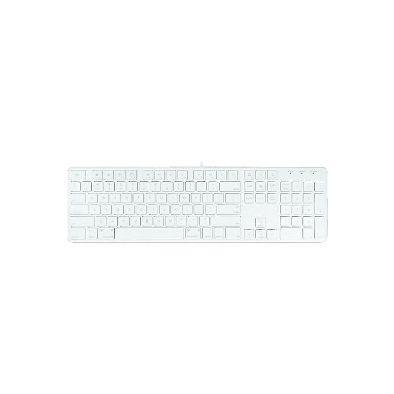 Macally Wired Keyboard, White (SLIMKEYPRO) image 1