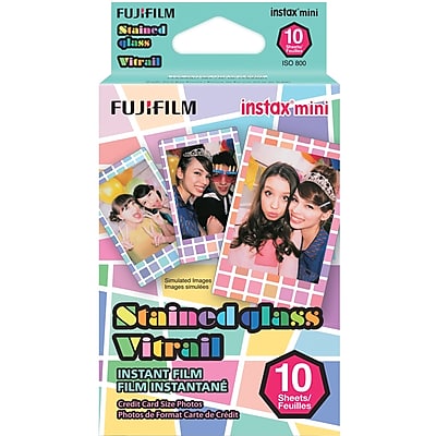 Fujifilm Instax Mini Stained Glass Film, 10 Sheets Of 3 Pack