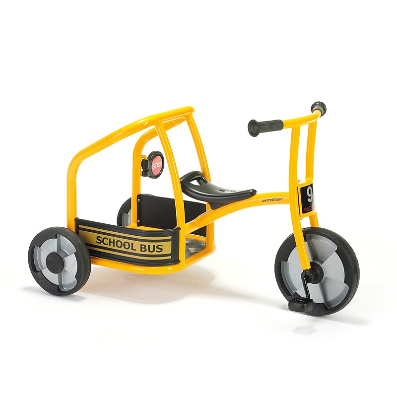 Winther Circleline School Bus Tricycle, Yellow (WIN565) image 1