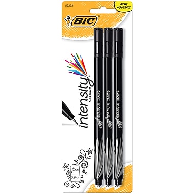 BIC Intensity Fineliner Marker Pen Set, 3/Pack