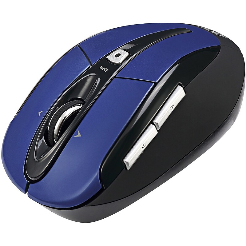 Adesso iMouse S60 Wireless Ambidextrous Optical USB Mouse, Blue image 1