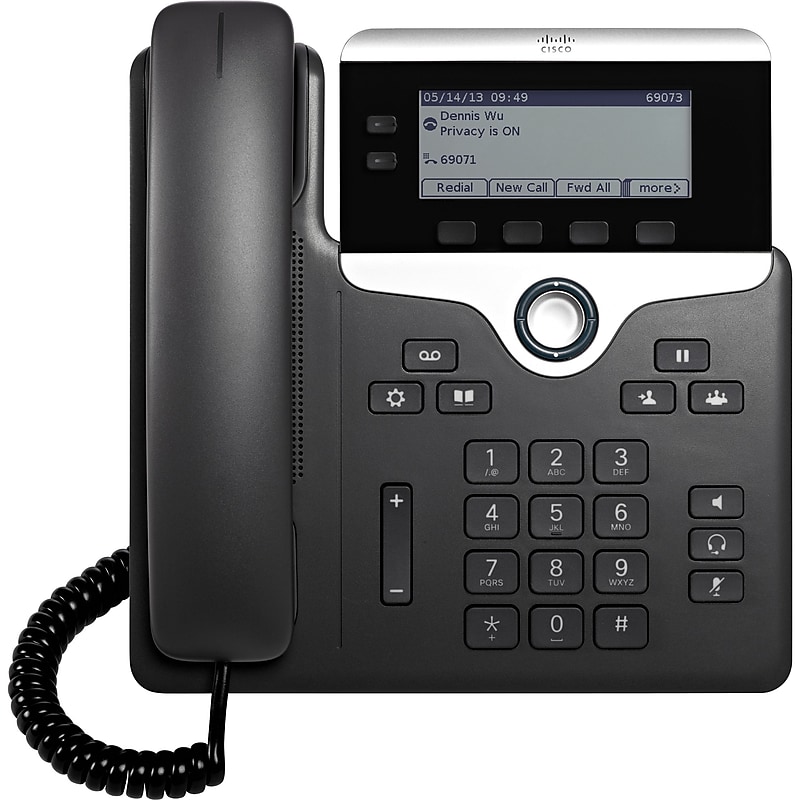 Cisco 7800 VOIP Phone, Black (CP-7821-3PCC-K9=) image 1