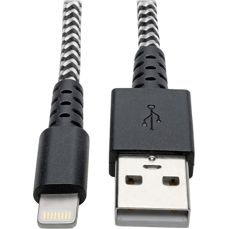 Tripp Lite Heavy-Duty USB Sync/Charge Cable with Lightning Connector, 6 ft. (1.8 m) (M100-006-HD) image 1